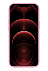 Nomfy Hoesje Geschikt voor iPhone 14 Pro Max Hoesje Siliconen Cover Case Met 2x Screenprotector - Hoes Geschikt voor iPhone 14 Pro Max Hoes Back Case - Lichtroze