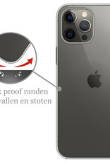 Nomfy Hoesje Geschikt voor iPhone 14 Pro Max Hoesje Siliconen Cover Case Met 2x Screenprotector - Hoes Geschikt voor iPhone 14 Pro Max Hoes Back Case - Transparant