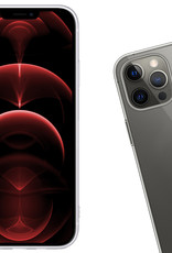 Nomfy Hoesje Geschikt voor iPhone 14 Pro Max Hoesje Siliconen Cover Case Met 2x Screenprotector - Hoes Geschikt voor iPhone 14 Pro Max Hoes Back Case - Transparant
