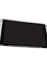 BASEY. Hoesje Geschikt voor Nintendo Switch OLED Case Hoes Hard Cover Schokbestendig - Bescherm Case Geschikt voor Nintendo Switch OLED Hoes - Transparant