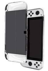 BASEY. Hoesje Geschikt voor Nintendo Switch OLED Case Hoes Hard Cover Schokbestendig - Bescherm Case Geschikt voor Nintendo Switch OLED Hoes - Transparant