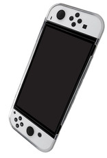 NoXx Hoesje Geschikt voor Nintendo Switch OLED Case Hoes Hard Cover Schokbestendig - Hoes Geschikt voor Nintendo Switch OLED Hoes - Transparant