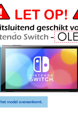 Nomfy Hoesje Geschikt voor Nintendo Switch OLED Hoes Bescherm Case Hardcover Shockproof - Hoes Geschikt voor Nintendo Switch OLED Case - Transparant
