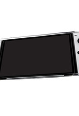 Nomfy Hoesje Geschikt voor Nintendo Switch OLED Hoes Bescherm Case Hardcover Shockproof - Hoes Geschikt voor Nintendo Switch OLED Case - Transparant