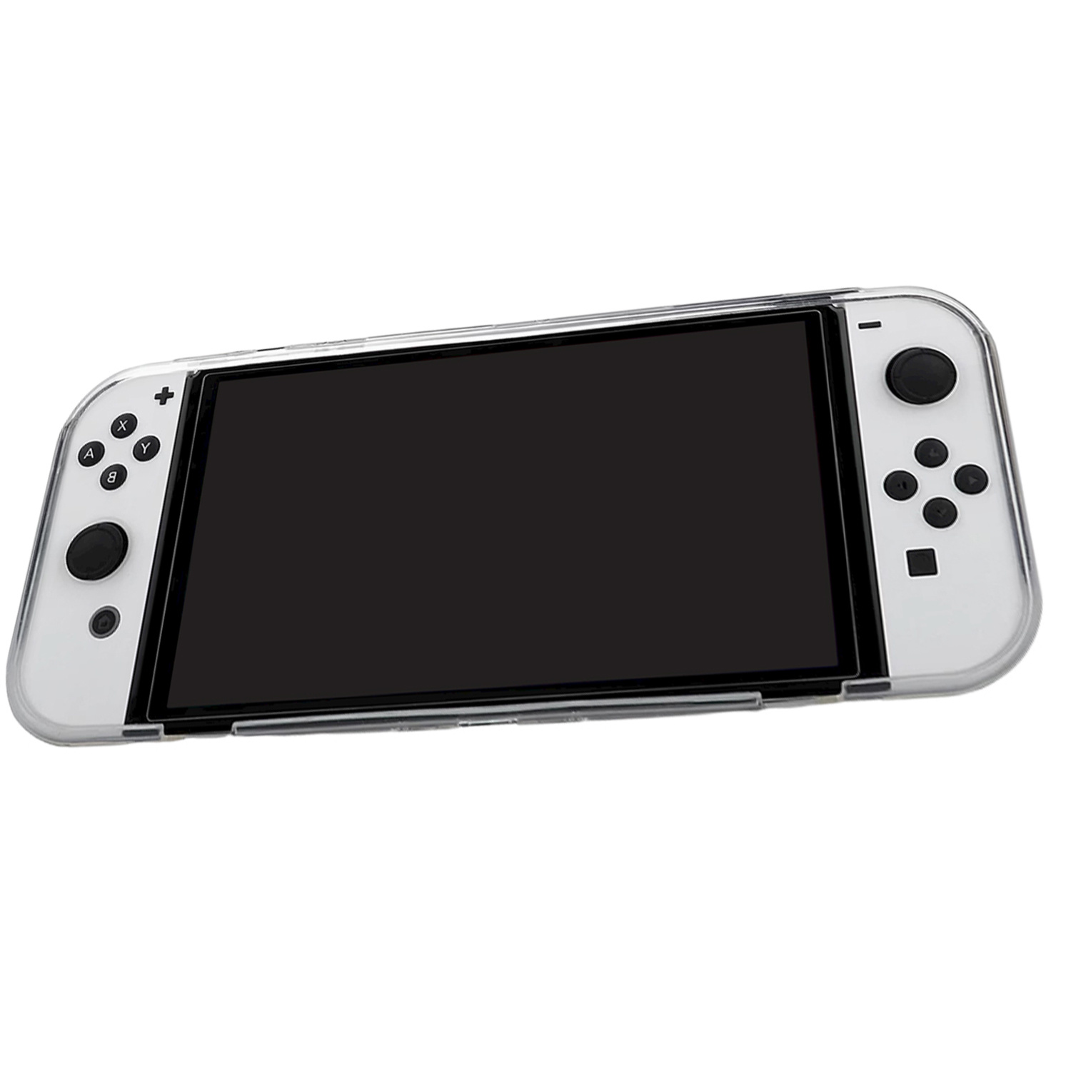 Nomfy Hoesje Geschikt voor Nintendo Switch OLED Hoes Bescherm Case Hardcover Shockproof - Hoes Geschikt voor Nintendo Switch OLED Case - Transparant