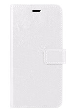 BASEY. Hoes Geschikt voor iPhone 14 Pro Hoesje Bookcase Hoes Flip Case Book Cover Met Screenprotector - Hoesje Geschikt voor iPhone 14 Pro Hoes Book Case Hoesje - Wit