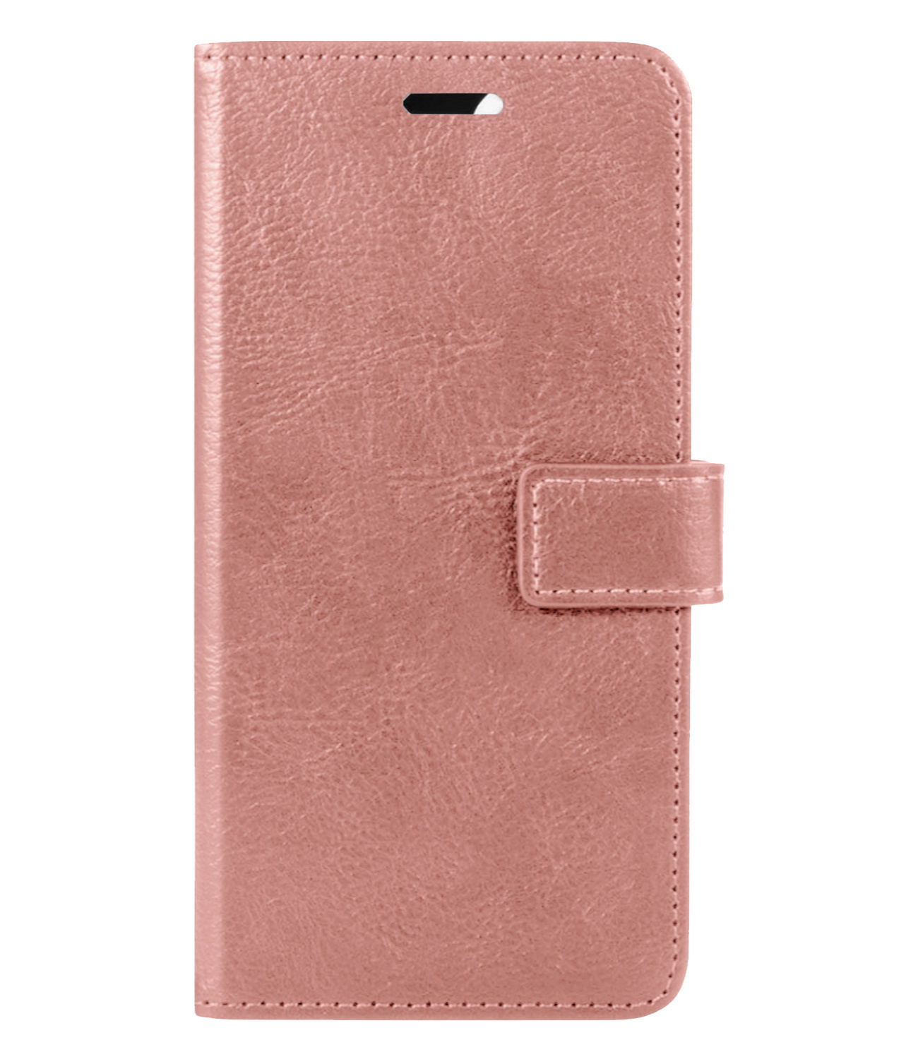 BASEY. Hoes Geschikt voor iPhone 14 Pro Max Hoesje Bookcase Hoes Flip Case Book Cover Met Screenprotector - Hoesje Geschikt voor iPhone 14 Pro Max Hoes Book Case Hoesje - Rosé goud