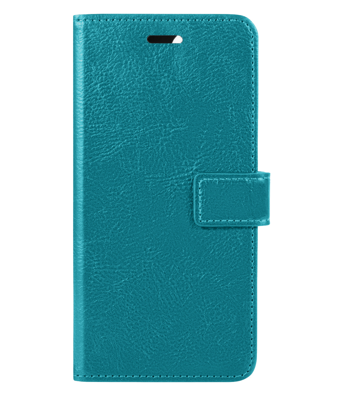 BASEY. Hoes Geschikt voor iPhone 14 Pro Max Hoesje Bookcase Hoes Flip Case Book Cover Met 2x Screenprotector - Hoesje Geschikt voor iPhone 14 Pro Max Hoes Book Case Hoesje - Turquoise