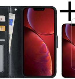 NoXx NoXx iPhone 14 Pro Max Hoesje Bookcase Met 2x Screenprotector - Zwart