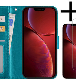 NoXx NoXx iPhone 14 Pro Max Hoesje Bookcase Met 2x Screenprotector - Turquoise