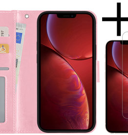 NoXx NoXx iPhone 14 Pro Max Hoesje Bookcase Met 2x Screenprotector - Lichtroze