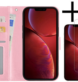 NoXx NoXx iPhone 14 Pro Max Hoesje Bookcase Met Screenprotector - Lichtroze