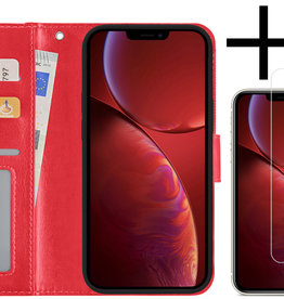 NoXx NoXx iPhone 14 Pro Hoesje Bookcase Met Screenprotector - Rood