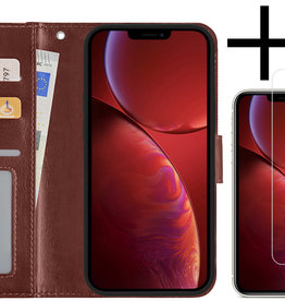 NoXx NoXx iPhone 14 Pro Hoesje Bookcase Met Screenprotector - Bruin