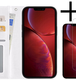NoXx NoXx iPhone 14 Hoesje Bookcase Met Screenprotector - Wit