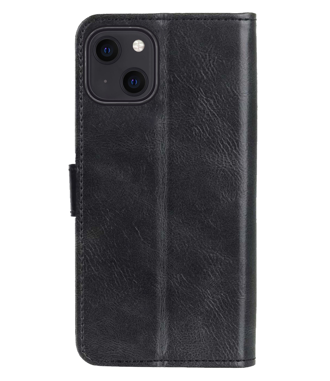 NoXx Hoes Geschikt voor iPhone 14 Hoesje Book Case Hoes Flip Cover Wallet Bookcase Met 2x Screenprotector - Zwart