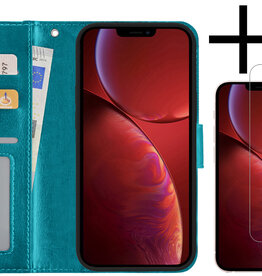 NoXx NoXx iPhone 14 Plus Hoesje Bookcase Met 2x Screenprotector - Turquoise