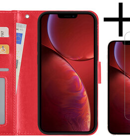 NoXx NoXx iPhone 14 Plus Hoesje Bookcase Met Screenprotector - Rood