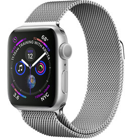 BASEY. BASEY. Apple Watch SE Bandje Milanees (44 mm) - Zilver