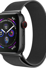 BASEY. Milanees Bandje Geschikt voor Apple Watch 8 41 mm Milanees Bandje - Band Geschikt voor Apple Watch 8 41 mm Met Magneetsluiting - Zwart