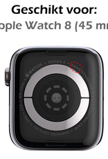 Nomfy Geschikt Voor Apple Watch 8 Bandje Zilver Milanees Horloge Band Voor Apple Watch 8 Band (45) mm - Rose Goud