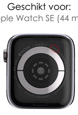 NoXx Horlogeband Milanees Geschikt voor Apple Watch SE 44 mm Bandje - Bandje Geschikt voor Apple Watch SE 44 mm Band Milanees - Goud