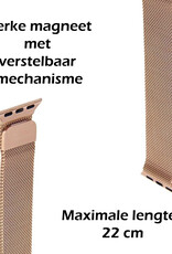 Nomfy Milanees Horlogebandje Geschikt voor 8 45 mm Band Milanees - Bandje Geschikt voor 8 45 mm Bandje Milanees - Rose Goud
