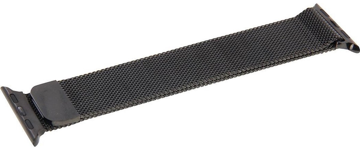 Nomfy Milanees Horlogebandje Geschikt voor SE 44 mm Band Milanees - Bandje Geschikt voor SE 44 mm Bandje Milanees - Zwart & Zilver