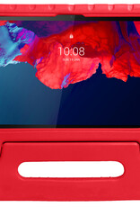 BASEY. Hoesje Geschikt voor Lenovo Tab P11 Plus Hoesje Kinder Hoes Shockproof Kinderhoes - Kindvriendelijk Hoesje Geschikt voor Lenovo Tab P11 Plus Hoes Kids Case - Rood