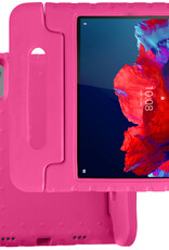 BASEY. Hoesje Geschikt voor Lenovo Tab P11 Plus Hoesje Kinder Hoes Shockproof Kinderhoes - Kindvriendelijk Hoesje Geschikt voor Lenovo Tab P11 Plus Hoes Kids Case - Roze
