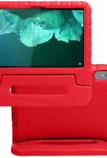 NoXx Hoesje Geschikt voor Lenovo Tab P11 Plus Hoesje Kinderhoes Shockproof Hoes Kids Case - Rood