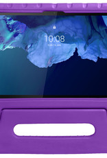 Nomfy Hoes Geschikt voor Lenovo Tab P11 Plus Hoes Bumper Kindvriendelijk Kids Case Kinderhoes - Hoesje Geschikt voor Lenovo Tab P11 Plus Hoesje Shockproof Cover Hoes - Paars