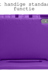 BASEY. Hoesje Geschikt voor Lenovo Tab P11 Plus Hoesje Kinder Hoes Shockproof Kinderhoes Met Screenprotector - Kindvriendelijk Hoesje Geschikt voor Lenovo Tab P11 Plus Hoes Kids Case - Paars