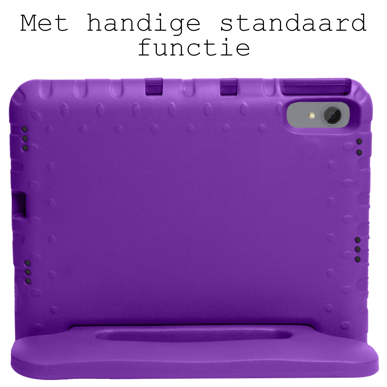BASEY. Hoesje Geschikt voor Lenovo Tab P11 Plus Hoesje Kinder Hoes Shockproof Kinderhoes Met Screenprotector - Kindvriendelijk Hoesje Geschikt voor Lenovo Tab P11 Plus Hoes Kids Case - Paars