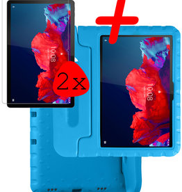 BASEY. BASEY. Lenovo Tab P11 Plus Kinderhoes Met 2x Screenprotector - Blauw