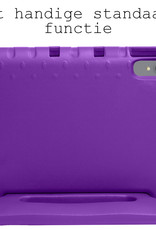 BASEY. Hoesje Geschikt voor Lenovo Tab P11 Plus Hoesje Kinder Hoes Shockproof Kinderhoes Met 2x Screenprotector - Kindvriendelijk Hoesje Geschikt voor Lenovo Tab P11 Plus Hoes Kids Case - Paars