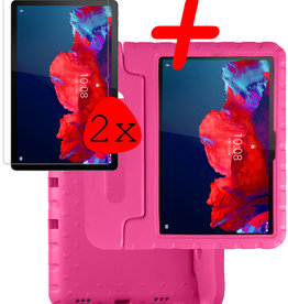 BASEY. BASEY. Lenovo Tab P11 Plus Kinderhoes Met 2x Screenprotector - Roze