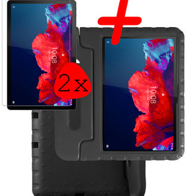 BASEY. BASEY. Lenovo Tab P11 Plus Kinderhoes Met 2x Screenprotector - Zwart