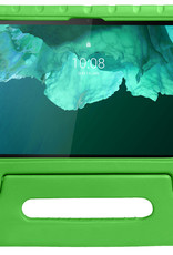 NoXx Hoesje Geschikt voor Lenovo Tab P11 Plus Hoesje Kinderhoes Shockproof Hoes Kids Case Met 2x Screenprotector - Groen