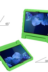 Nomfy Hoes Geschikt voor Lenovo Tab P11 Plus Hoes Bumper Kindvriendelijk Kids Case Kinderhoes Met Screenprotector - Hoesje Geschikt voor Lenovo Tab P11 Plus Hoesje Shockproof Cover Hoes - Groen