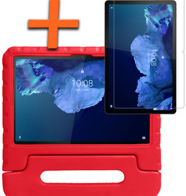 Nomfy Nomfy Lenovo Tab P11 Plus Kinderhoes Met Screenprotector - Rood