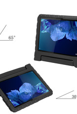 Nomfy Hoes Geschikt voor Lenovo Tab P11 Plus Hoes Bumper Kindvriendelijk Kids Case Kinderhoes Met Screenprotector - Hoesje Geschikt voor Lenovo Tab P11 Plus Hoesje Shockproof Cover Hoes - Zwart
