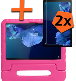 Nomfy Nomfy Lenovo Tab P11 Plus Kinderhoes Met 2x Screenprotector - Roze
