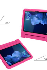 Nomfy Hoes Geschikt voor Lenovo Tab P11 Plus Hoes Bumper Kindvriendelijk Kids Case Kinderhoes Met 2x Screenprotector - Hoesje Geschikt voor Lenovo Tab P11 Plus Hoesje Shockproof Cover Hoes - Roze