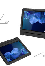 Nomfy Lenovo Tab P11 Plus Hoes Bumper Kindvriendelijk Kids Case Met 2x Screenprotector - Lenovo P11 Plus Hoesje Shockproof Cover Hoes - Zwart