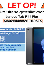 Nomfy Hoes Geschikt voor Lenovo Tab P11 Plus Hoes Bumper Kindvriendelijk Kids Case Kinderhoes Met Screenprotector - Hoesje Geschikt voor Lenovo Tab P11 Plus Hoesje Shockproof Cover Hoes - Groen