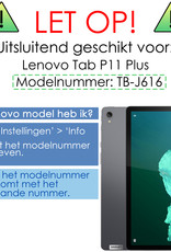 NoXx Hoesje Geschikt voor Lenovo Tab P11 Plus Hoesje Kinderhoes Shockproof Hoes Kids Case - Oranje