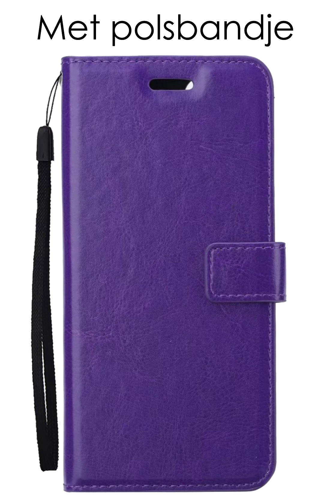 NoXx Hoes Geschikt voor Samsung A04s Hoesje Book Case Hoes Flip Cover Wallet Bookcase - Paars
