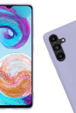 Nomfy Hoesje Geschikt voor Samsung A04s Hoesje Siliconen Cover Case - Hoes Geschikt voor Samsung Galaxy A04s Hoes Back Case - 2-PACK - Lila