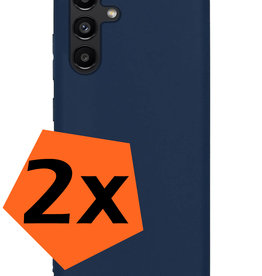 Nomfy Nomfy Samsung Galaxy A04s Hoesje Siliconen - Donkerblauw - 2 PACK